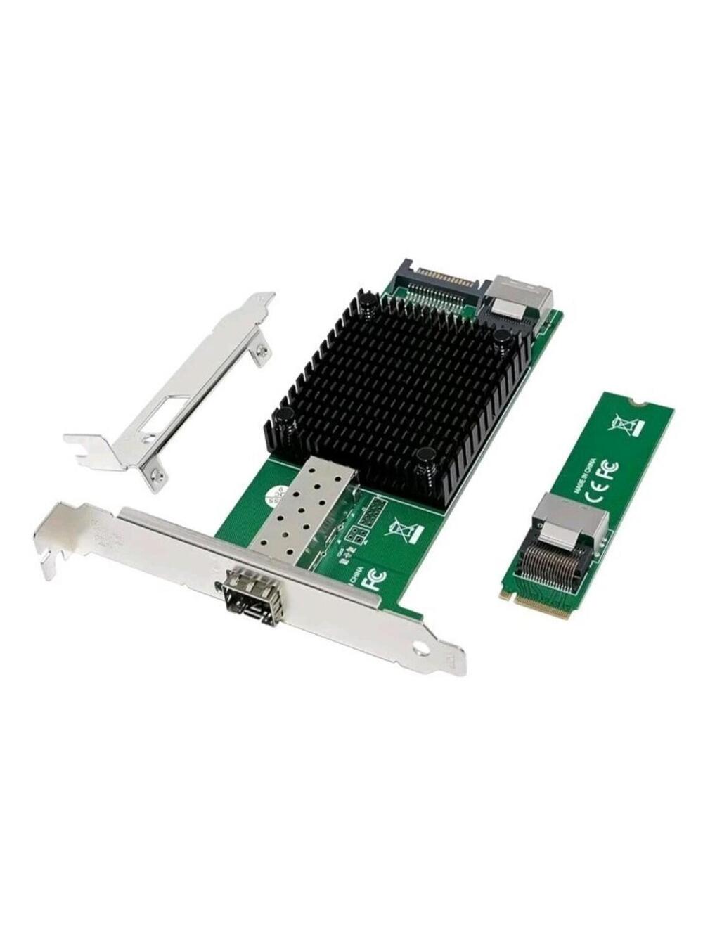 10 Gigabit M.2 To RJ45 SFP+ NIC Intel 82599 PCIe X4 Network Ethernet Card PC